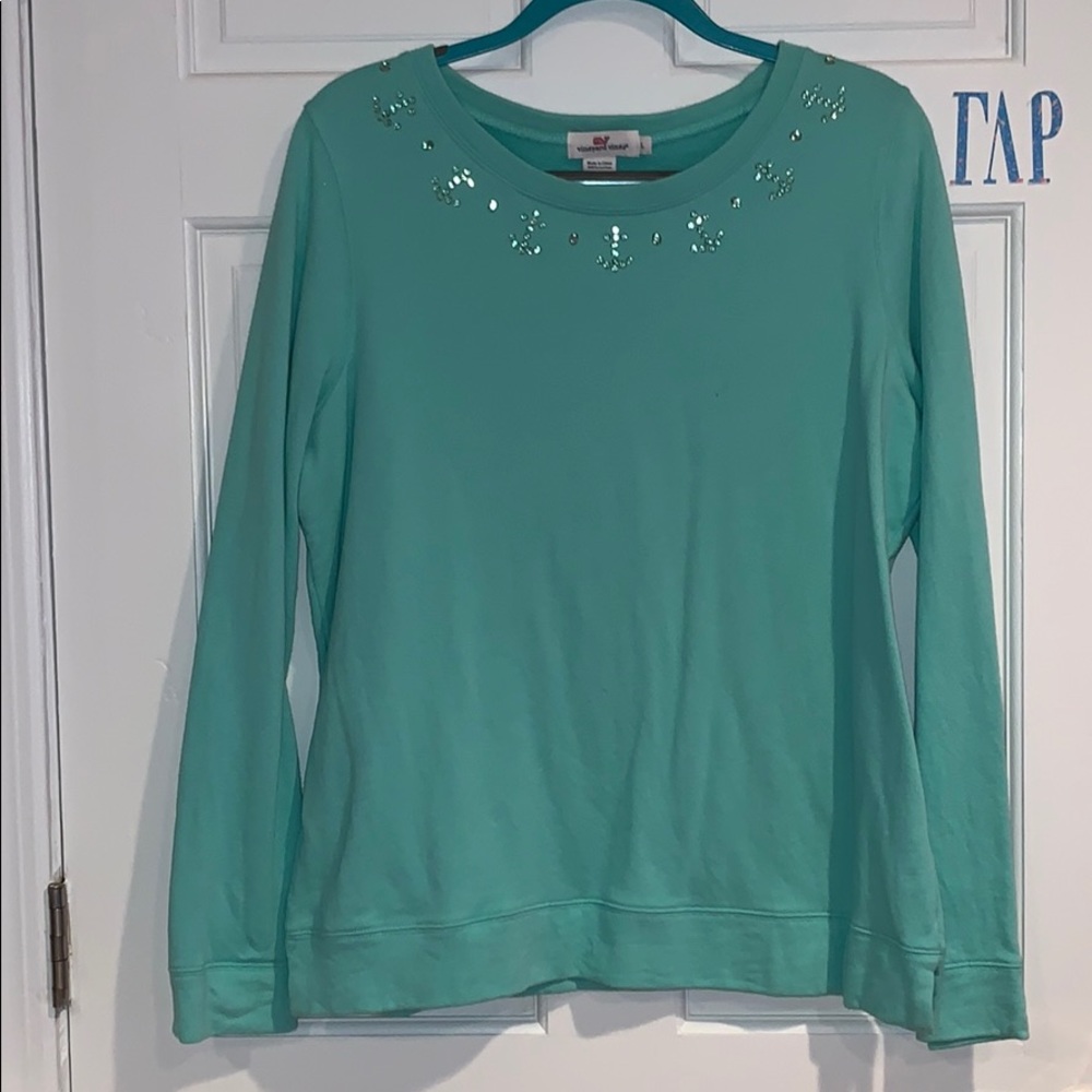 Vineyard Vines Anchor Collar Top